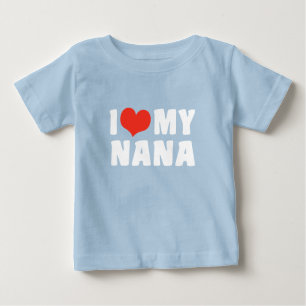 Camiseta De Bebé Amo Mi Nana