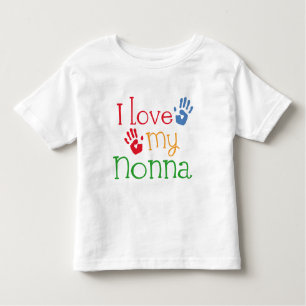 Camiseta De Bebé Amo mi Nonna Handprints