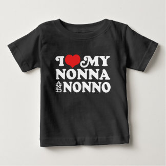 Camiseta De Bebé Amo mi Nonna y el Nonno