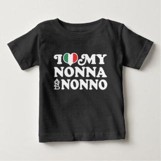 Camiseta De Bebé Amo mi Nonna y el Nonno
