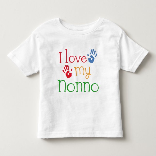 Camiseta De Bebé Amo mi Nonno (Handprints) (Anverso)