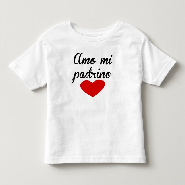 Camiseta De Bebé Amo MI Padrino (Anverso)