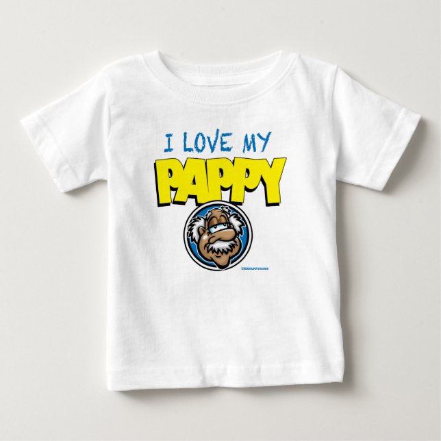 CAMISETA DE BEBÉ AMO MI PAPPY (Anverso)