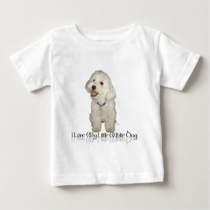 Camiseta De Bebé Amo Mi Perro Blanco Pequeño - Habanés