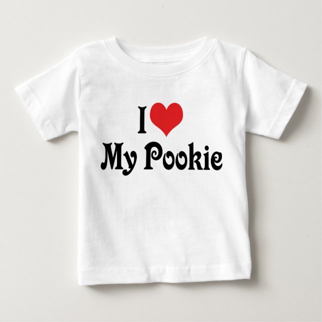 Camiseta De Bebé Amo Mi Pookie (Anverso)