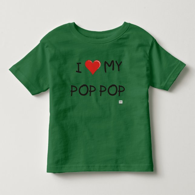 CAMISETA DE BEBÉ AMO MI POP POP (Anverso)