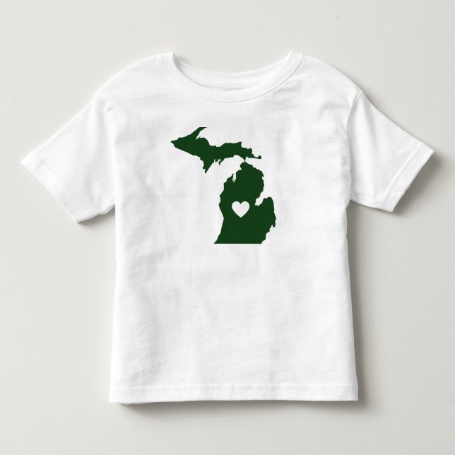 Camiseta De Bebé Amo Michigan (Anverso)