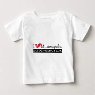 Camiseta De Bebé Amo Minneapolis Minnesota
