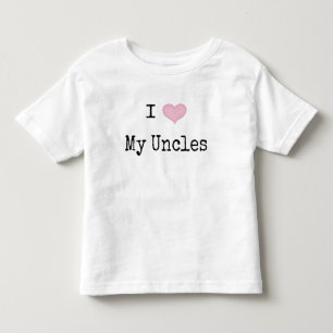 Camiseta De Bebé Amo Mis Tíos