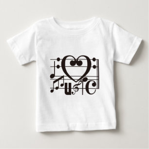 CAMISETA DE BEBÉ AMO MÚSICA