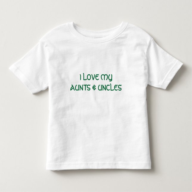 CAMISETA DE BEBÉ AMO MYAUNTS Y A TÍOS (Anverso)