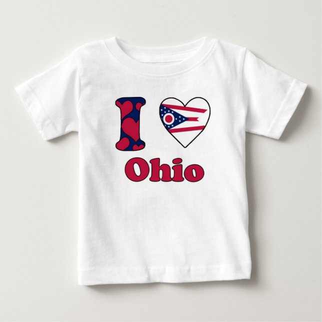 Camiseta De Bebé Amo Ohio (Anverso)