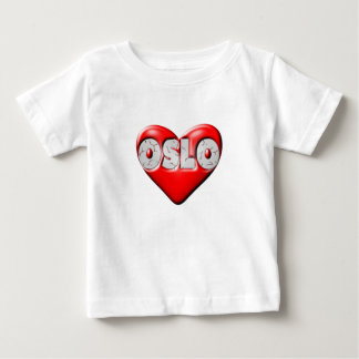 Camiseta De Bebé Amo Oslo Noruega