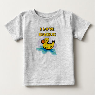 Camiseta De Bebé Amo patos
