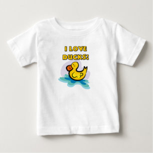 Camiseta De Bebé Amo patos