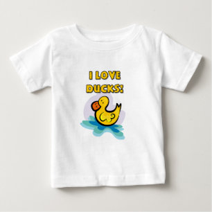 Camiseta De Bebé Amo patos