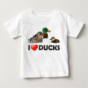 Camiseta De Bebé Amo patos
