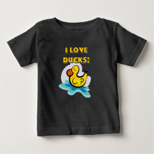 Camiseta De Bebé Amo patos