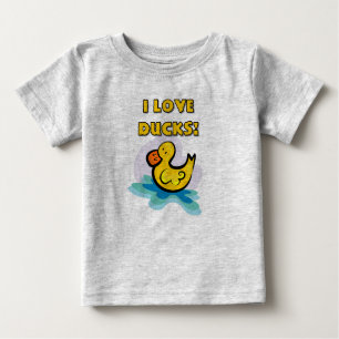 Camiseta De Bebé Amo patos