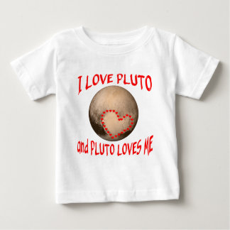 Camiseta De Bebé Amo Plutón y Plutón me ama