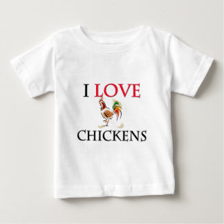 Camiseta De Bebé Amo pollos