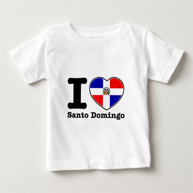 Camiseta De Bebé Amo Santo Domingo (Anverso)