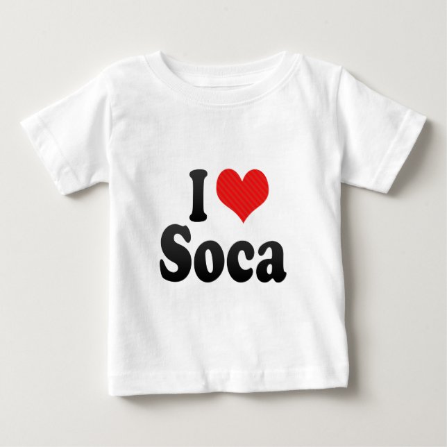 Camiseta De Bebé Amo Soca (Anverso)