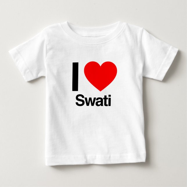 Camiseta De Bebé amo swati (Anverso)