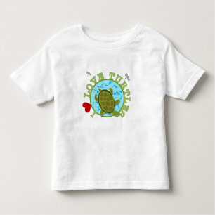 Camiseta De Bebé Amo tortugas