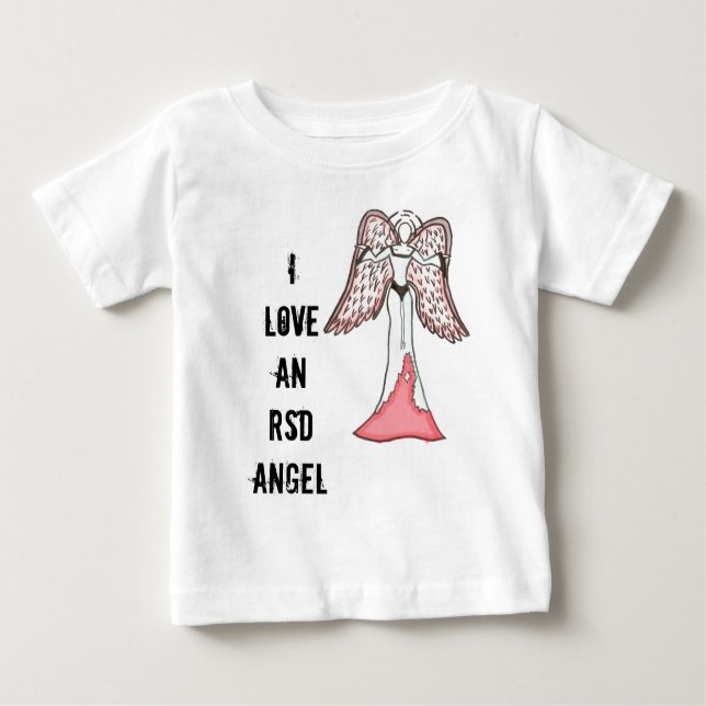 Camiseta De Bebé Amo un ángel de RSD (Anverso)
