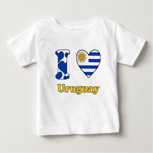 Camiseta De Bebé Amo Uruguay