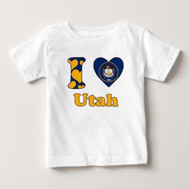 Camiseta De Bebé Amo Utah (Anverso)