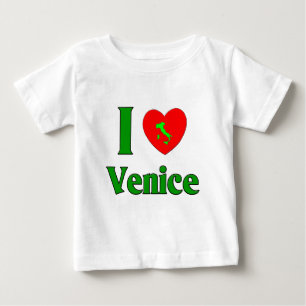 Camiseta De Bebé Amo Venecia