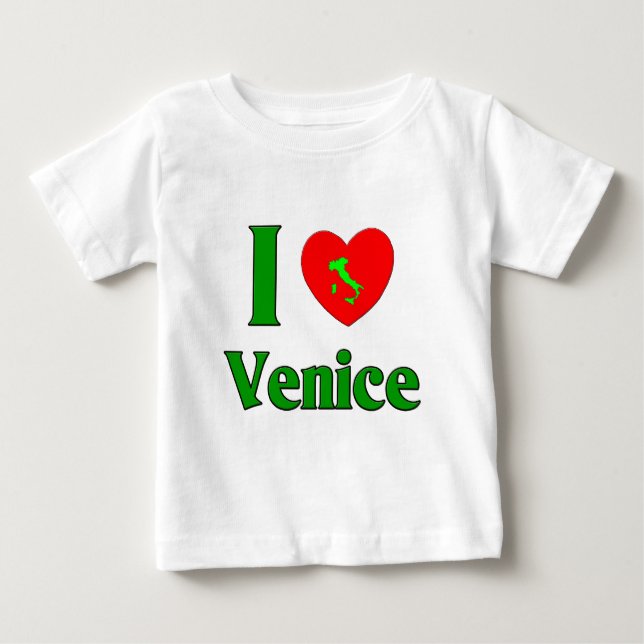Camiseta De Bebé Amo Venecia (Anverso)