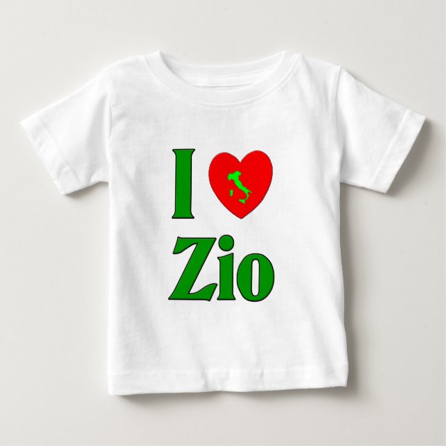 Camiseta De Bebé Amo Zio (Anverso)