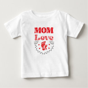 Camiseta De Bebé Amor a mamá de los cuttos