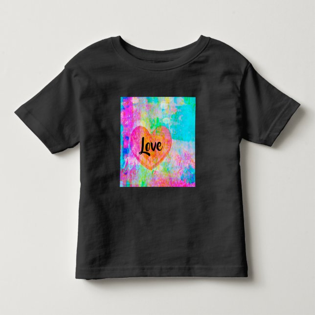 Camiseta De Bebé Amor al corazón del Boho (Anverso)