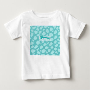 Camiseta De Bebé Amor chita - Simulan Purpurinas turquesas