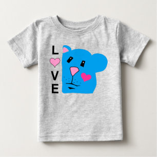 Camiseta De Bebé Amor Con Cute Chipmunk Toddler Tee