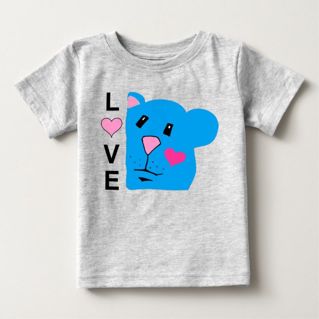 Camiseta De Bebé Amor Con Cute Chipmunk Toddler Tee (Anverso)