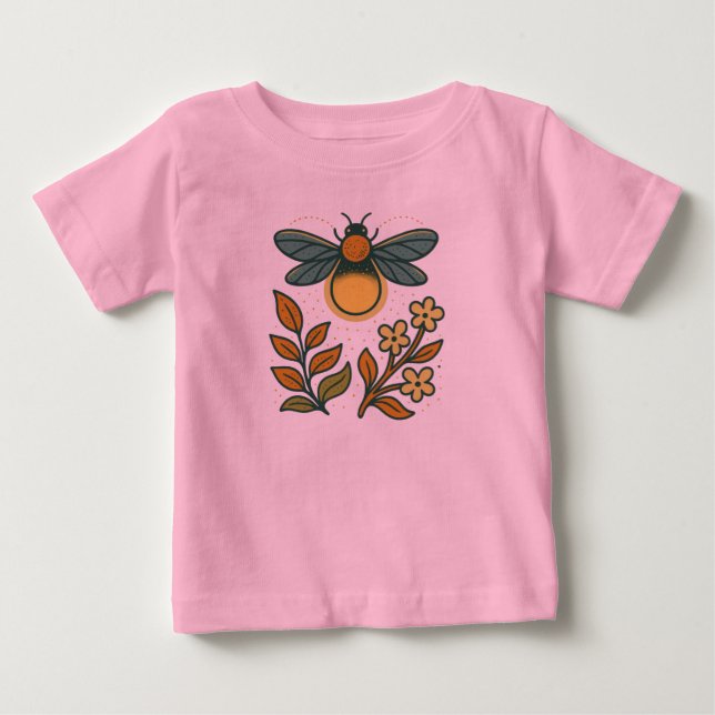 Camiseta De Bebé Amor de Abejorro (Anverso)