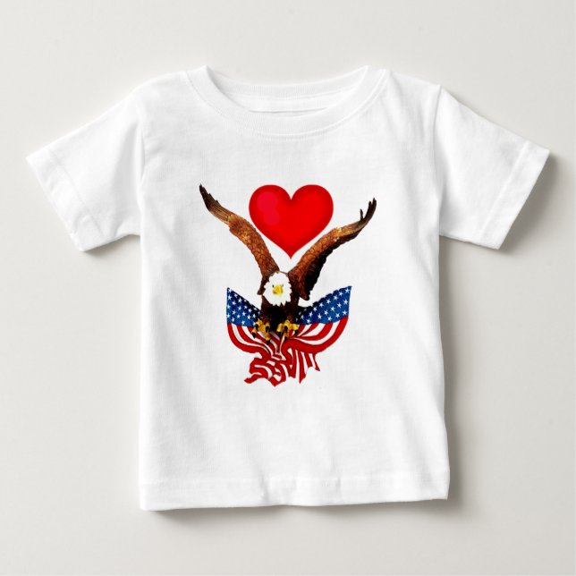 Camiseta De Bebé Amor de EEUU_ (Anverso)