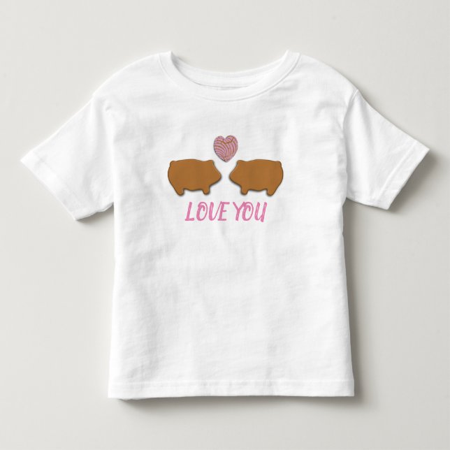 Camiseta De Bebé Amor de Marrano (Anverso)