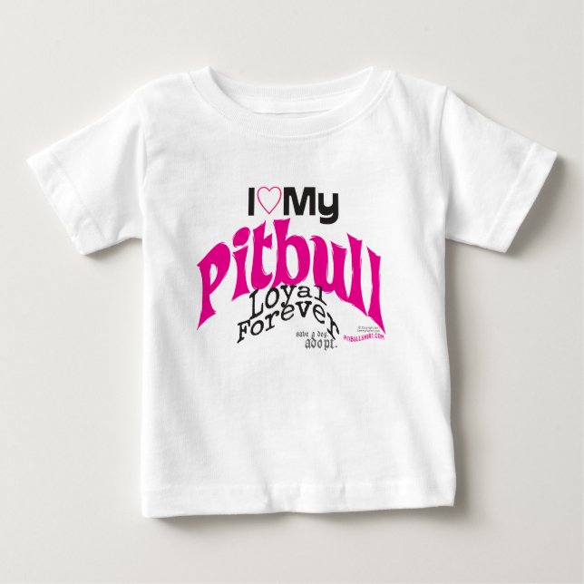 CAMISETA DE BEBÉ AMOR DE PITBULL - FORVER LEAL (Anverso)