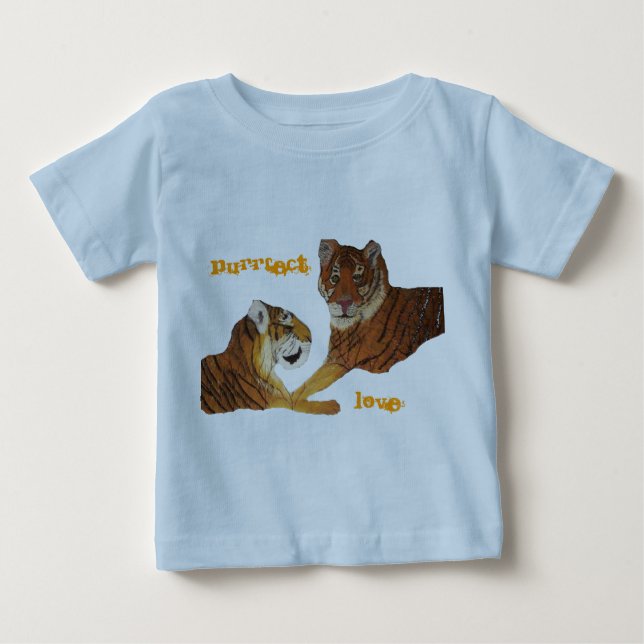 Camiseta De Bebé Amor de Purrfect de los tigres (Anverso)