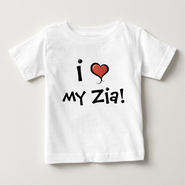 Camiseta De Bebé Amor de Zia (Anverso)