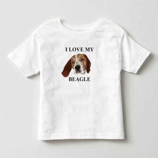 Camiseta De Bebé Amor del beagle (Anverso)