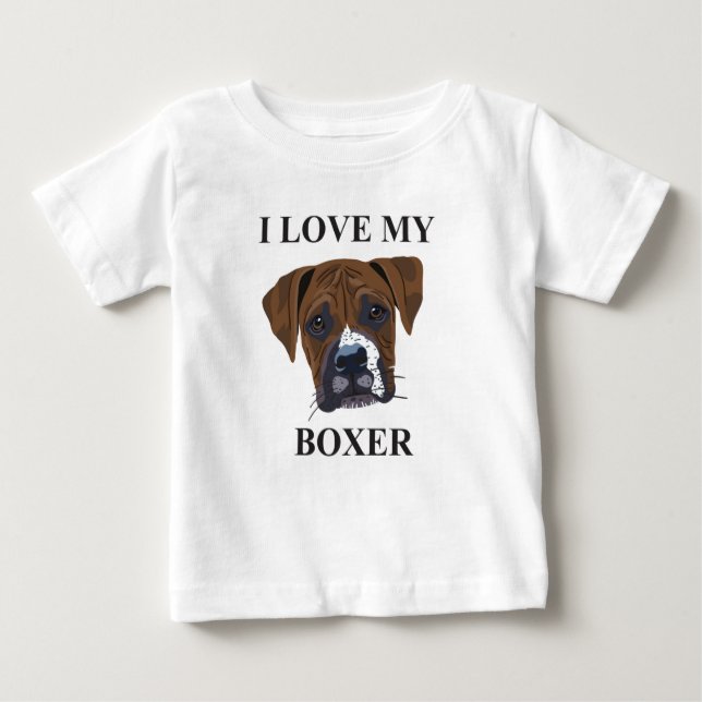 Camiseta De Bebé Amor del boxeador (Anverso)