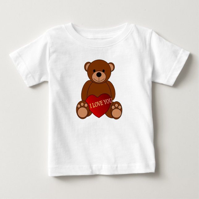 Camiseta De Bebé Amor del peluche (Anverso)
