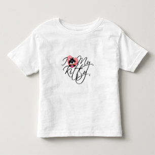 Camiseta De Bebé Amor del rosa I mi gatito